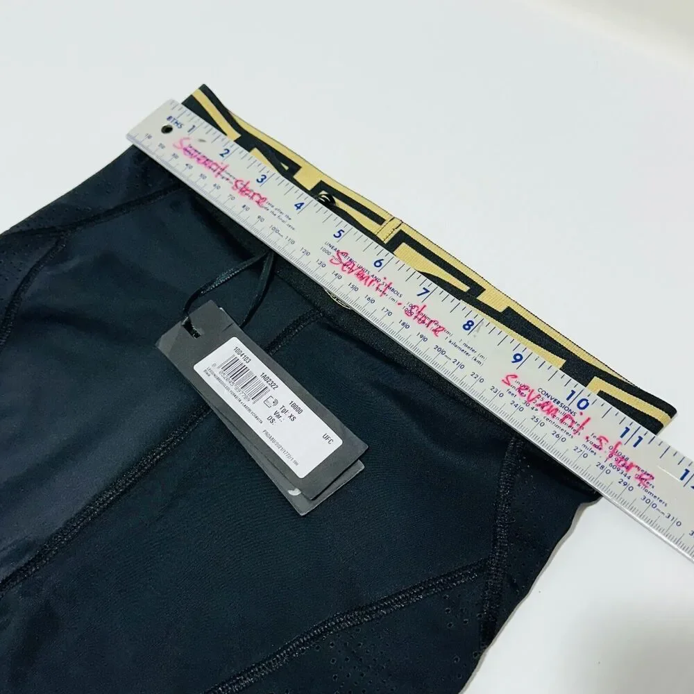 Versace Greca Leggings Size XS Black Medusa Stretch Waist Training NWT $525